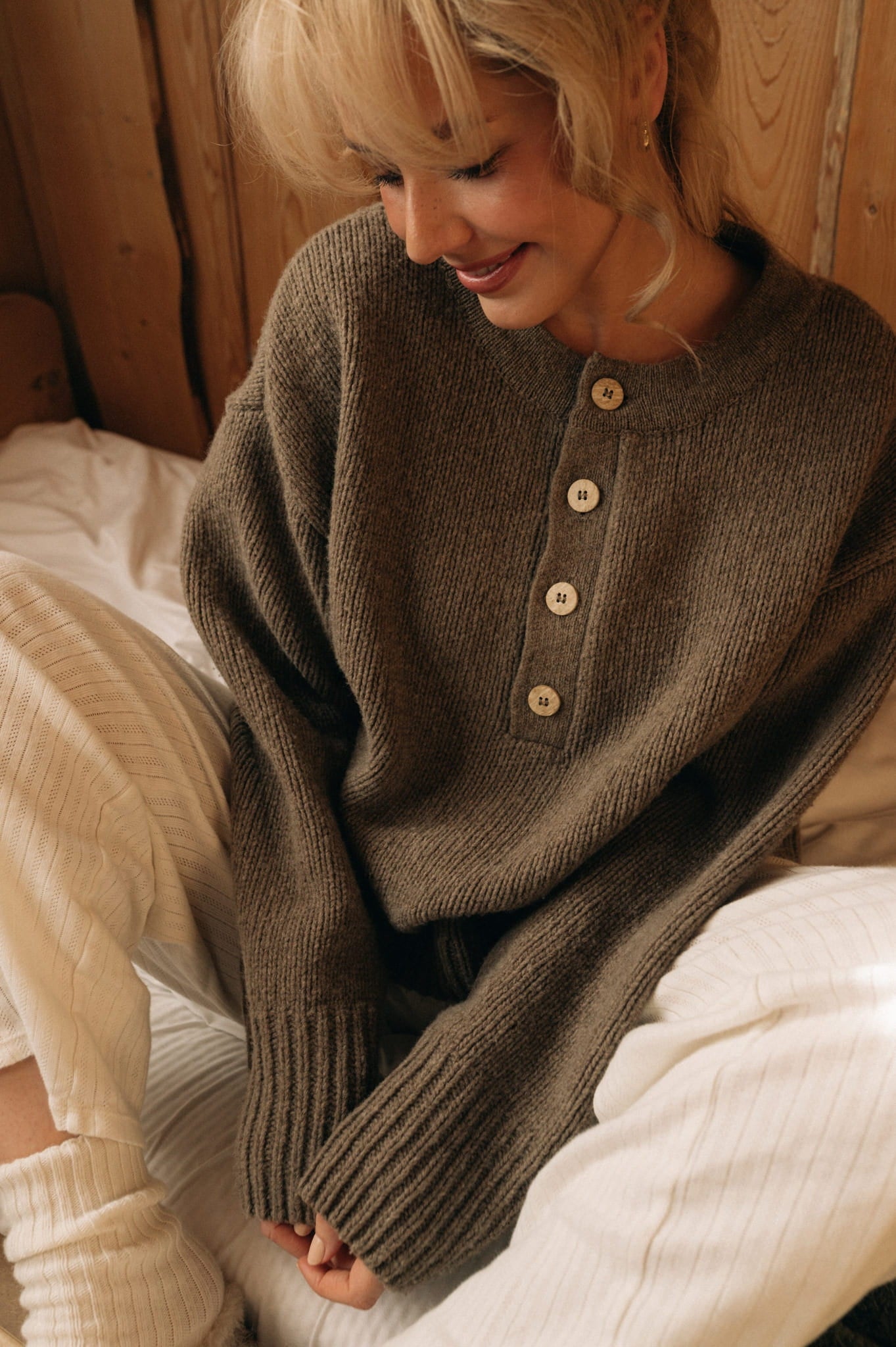 SWETER COZY BROWN