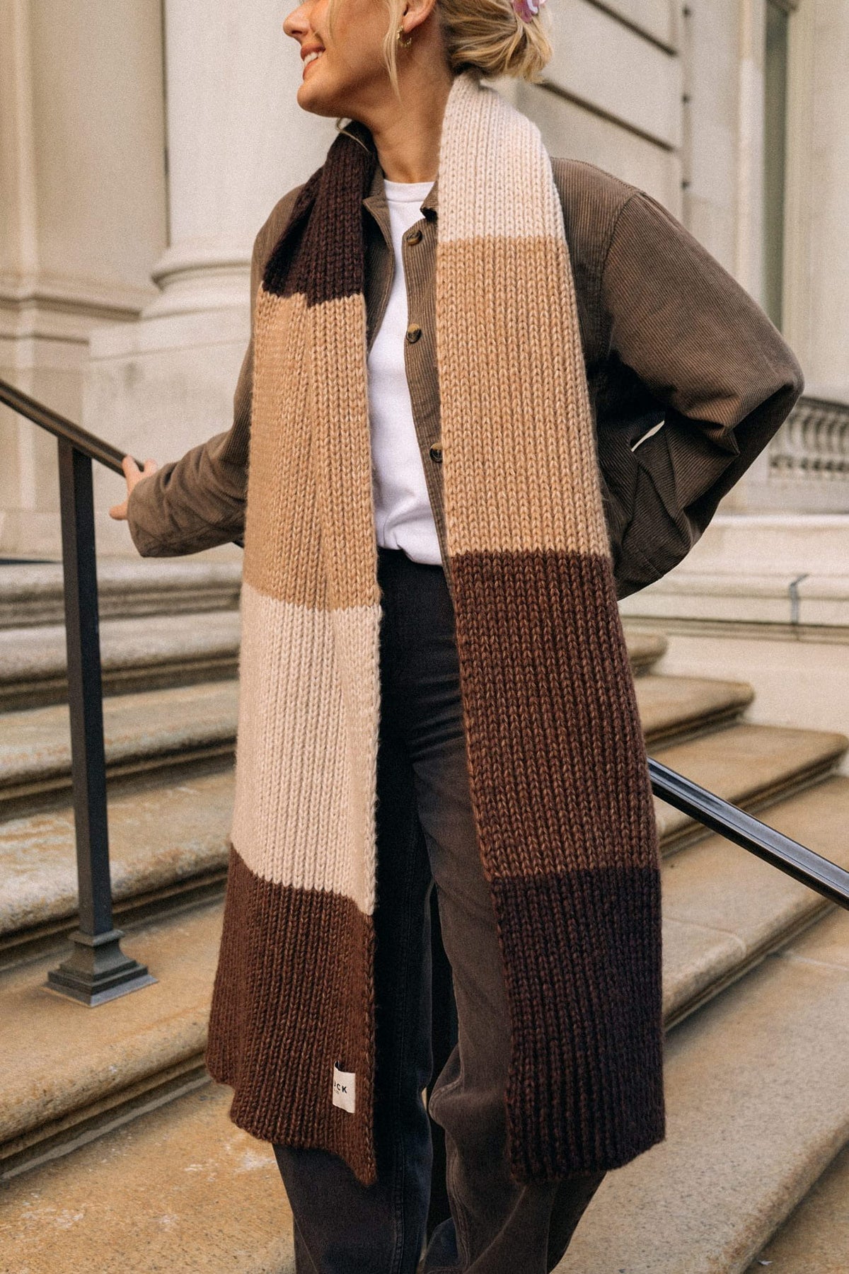 SZALIK FLUFFY CHOCO STRIPES
