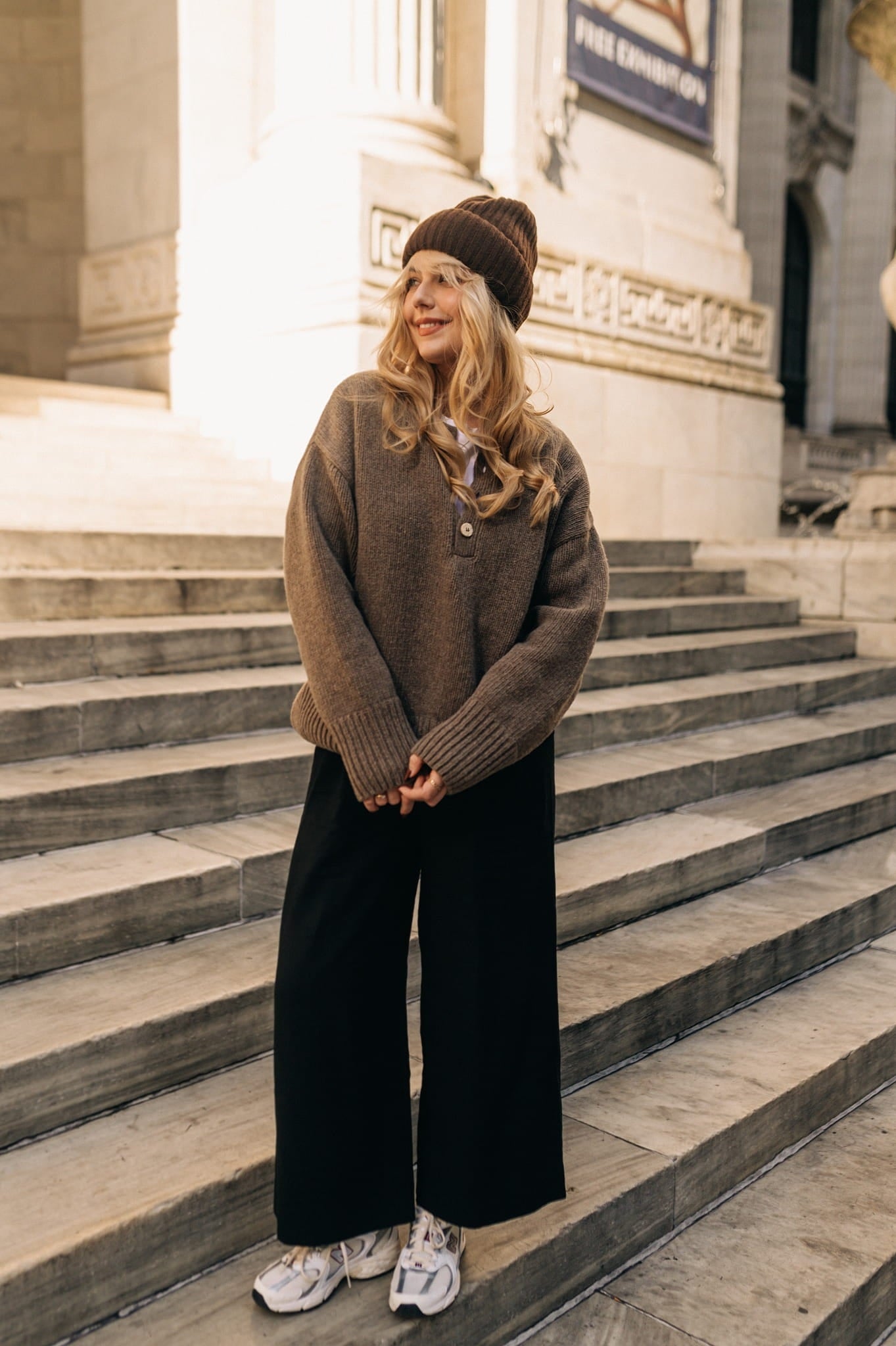 SWETER COZY BROWN