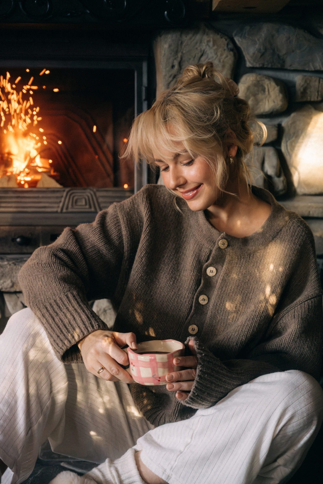 SWETER COZY BROWN