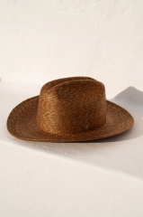 Kapelusz Luck Hats Cowboy letni słomiany brązowy minimalistyczny kowbojski 7.jpg